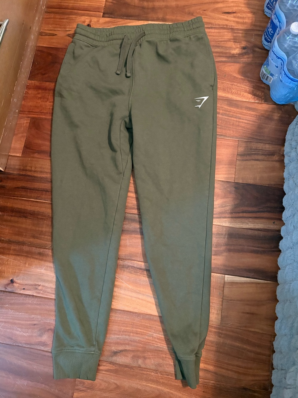 Gymshark Olive Green Jogger Sweatpants Men’s Medium Athletic Lounge (0605)